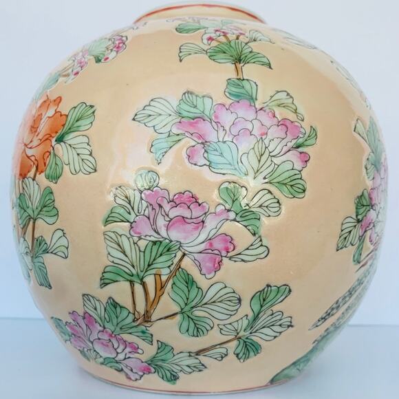 Antique Chinese Famille Rose Porcelain Phoenix Birds Ginger Jar vase - Picture 7 of 13